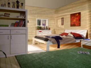 Спальня Брамминг - Комод №2, стеллаж книжный, кровать Брамминг, комод №1, тумба прикроватная