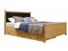 Кровать мягкая Дания-1 160х200 с ящиками из сосны - дополнительное фото