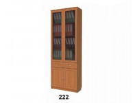 Шкаф книжный с ящиками, со стеклом (Арт. 222)