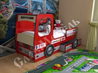 Детская кровать Пожарная машина мини