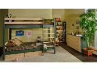 Мебель из сосны Классика для двоих детей (зеленая)