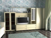 Мебельная стенка Соната-2 со шкафом 800 дуб молочный