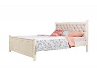 Кровать мягкая Дания-1 160х200 двуспальная из сосны